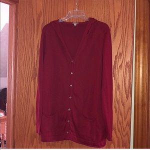 Red J Jill cardigan